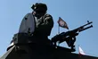 In Warsaw, Poland, on August 15, 2025, Polish Army soldiers participate in a military para...