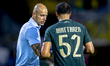Fortuna Sittard trainer Danny Buijs and Fortuna Sittard midfielder Mohamed Ihattaren are p...