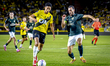 NAC Breda midfielder Mohamed Nassoh and Fortuna Sittard defender Ivan Marquez play during...