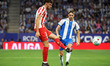 Matteo Ruggeri and Jofre Carreras play during the match between RCD Espanyol and Club Atle...