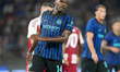 Ange-Yoan Bonny of FC Internazionale is in action during the friendly match between FC Int...