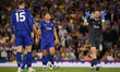 Jordan Pickford (Everton) plays during the Premier League match between Leeds United and E...