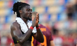 Manu Kone of AS Roma gestures during the Pre-Season friendly match between AS Roma and Neo...