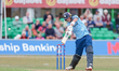 Zak Chappell of Derbyshire plays with the bat during the Metro Bank One Day Cup match betw...
