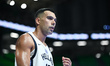 Kostas Sloukas of Greece plays during the Aegean Acropolis Tournament 2025, in the match b...