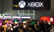 The Xbox booth is seen at the Cologne trade fair center during the opening day of Gamescom...