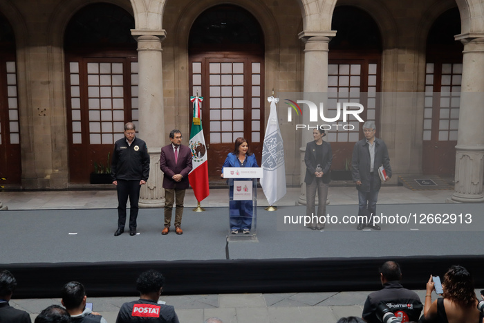 Mexico City Head Of Government Clara Brugada News Conference