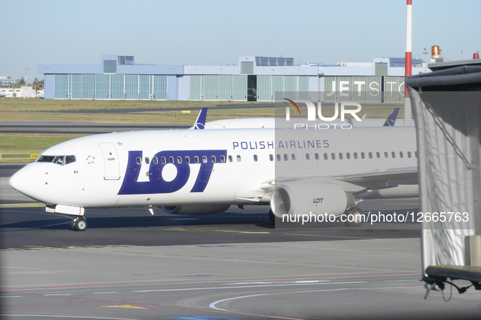 Airlines At Warsaw Chopin International Airport.