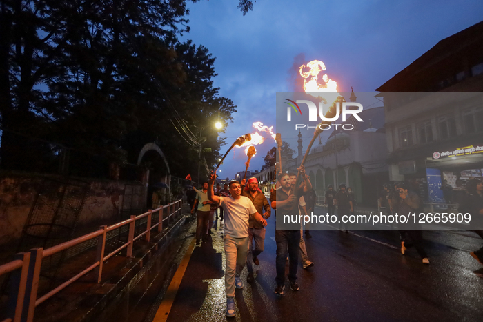 Nepali Student Union Protest Against The Trade Agreement Between India And China Via Lipulekh
