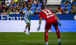 Luis Henriques de Barros Lopes (Duk) of CD Leganes is in action with the ball during the L...
