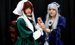 Cosplayers dress as the Rozen Maiden sisters for the 2025 Anime NYC at the Jacob Javits Ce...