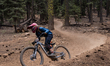 Competitors race down stage two of the Northstar Enduro in Truckee, California, on August...