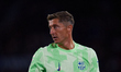 Robert Lewandowski of FC Barcelona looks on during the LaLiga EA Sports match between Leva...
