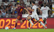 Evan Ferguson of A.S. Roma is in action during the Serie A match between AS Roma and Bolog...