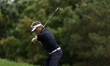 GRAND BLANC,MICHIGAN-AUGUST 24: Bernhard Langer of Germany plays his fairway shot toward t...