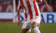 Santiago Arzamendia of Estudiantes controls the ball during the Torneo Betano Clausura 202...