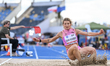 BYDGOSZCZ, POLAND - AUGUST 22:Adrianna Sulek-Schubert of KS Brda Bydgoszcz competes in th...