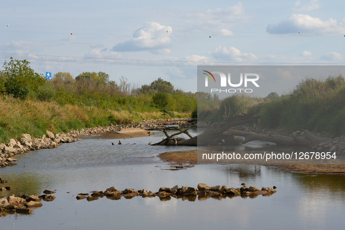 Vistula River At Historic Low During Ongoing Dourght