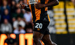 Kylan Kouassi (20 Cambridge United) plays during the Carabao Cup match between Cambridge U...
