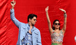 Bollywood actors Sidharth Malhotra and Janhvi Kapoor attend a promotional event for the up...