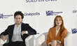 Actress Jessica Chastain and Michel Franco attend a press conference to promote the movie...