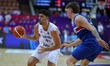 Tomer Ginat participates in the EuroBasket 2025 game between Iceland and Israel in Katowic...