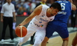 DENI ADVIJA plays during the EuroBasket 2025 game between Iceland and Israel in Katowice,...