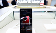 In Barcelona, Spain, on March 5, 2025, the Huawei Mate X6 smartphone displays on a sleek s...