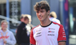 Oliver Bearman of Great Britain and the MoneyGram Haas F1 Team are in the paddock ahead of...