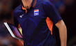 Felix Koslowski, head coach of the Netherlands, is in action during the FIVB Volleyball Wo...