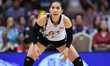 Piyanut Pannoy, the #2 libero of Thailand, is in action during the FIVB Volleyball Women's...