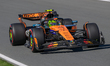 Lando Norris of Great Britain drives the (4) McLaren MCL60 Mercedes on track during the th...