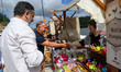 The current mayor of Santa Maria da Feira, Amadeu Albergaria, visits the 'Ha Festa na Alde...