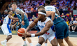Guerschon Yabusele plays during the FIBA EuroBasket match between France and Slovenia in K...