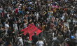 Scores of protesters marched in Istanbul on May 31, 2014, despite numerous police closures...