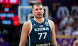 Luka Doncic plays during the FIBA EuroBasket match between France and Slovenia in Katowice...