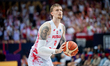 Aleksander Balcerowski plays during the FIBA EuroBasket match between Poland and Israel in...