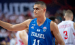 Yam Madar plays during the FIBA EuroBasket match between Poland and Israel in Katowice, Po...