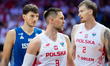 Mateusz Ponitka, Aleksander Balcerowski of Poland, and Roman Sorkin of Israel play during...