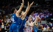 Aleksander Balcerowski plays during the FIBA EuroBasket match between Poland and Israel in...