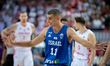 Yam Madar plays during the FIBA EuroBasket match between Poland and Israel in Katowice, Po...
