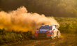 Driver Ott Tanak and co-driver Martin Jarveoja of the Hyundai Shell Mobis World Rally Team...