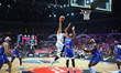 Deni Advija and Theo Maledon play during the EuroBasket 2025 game between Israel and Franc...