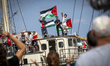 The Global Sumud Flotilla sets sail from Barcelona towards Gaza, in Barcelona, Spain, on A...
