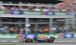 Max Verstappen of the Netherlands drives the Oracle Red Bull Racing RB21 Honda RBPT during...