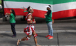 A person wears a pre-Hispanic dress while taking part in the XLII Mexico City Internationa...