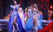 Participants walk the ramp during the grand finale of the Miss Teen International 2025 in...