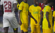 Tomisin Adebayo of Ikorodu City receives a yellow card as Ikorodu City FC plays a goalless...