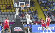 Darral Willis Jr of Cyprus scores. Cyprus and Georgia compete during Group C of the FIBA E...