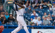 Tyler Collins, 7, bats for the Trenton Thunder during a game at Trenton Thunder Ballpark. 